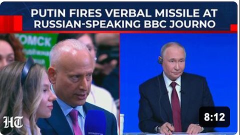 'If You Treat Us With...’: Putin Unleashes Savage Response on Russian-Speaking BBC Correspondent