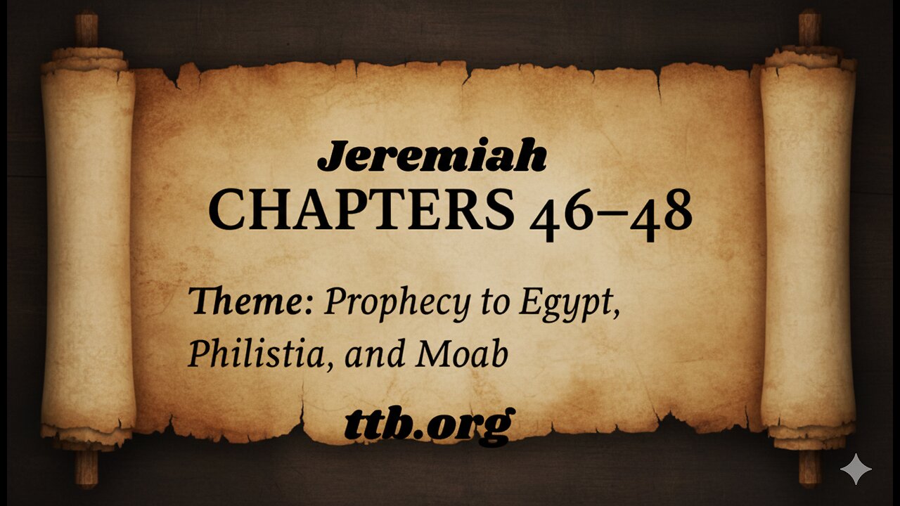Jeremiah Chapters 46-48 (Bible Study)