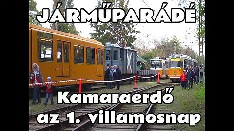 2010.10.02. MÁV PFT. hajtány a 41-es vonalon, avagy az első villamosnap/járműparádé Kamaraerdőben.