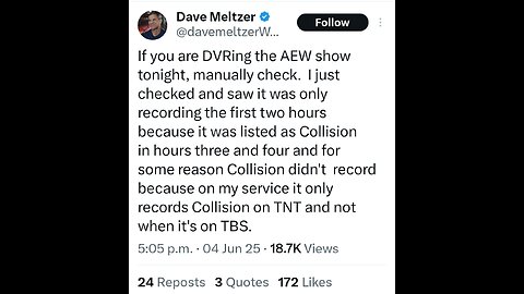Dave Meltzer Still Thinks It’s 2006 – DVR? Really?! #shorts