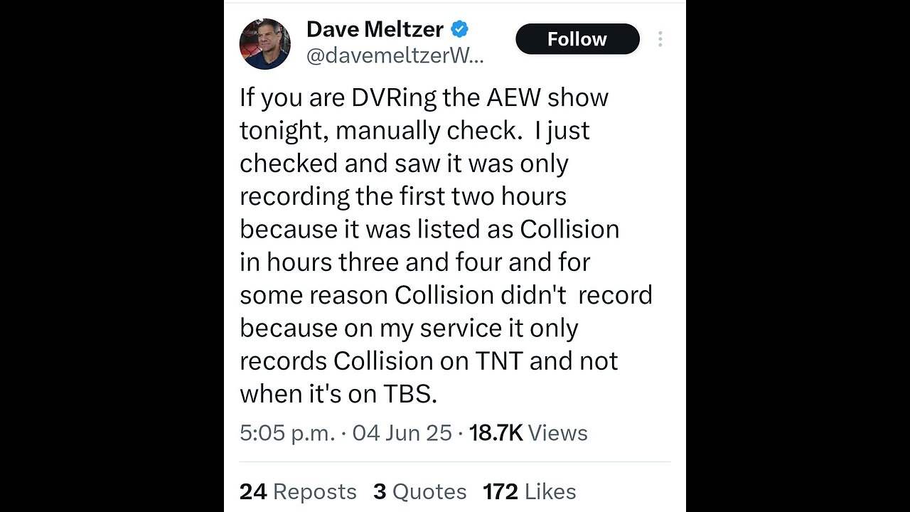 Dave Meltzer Still Thinks It’s 2006 – DVR? Really?! #shorts