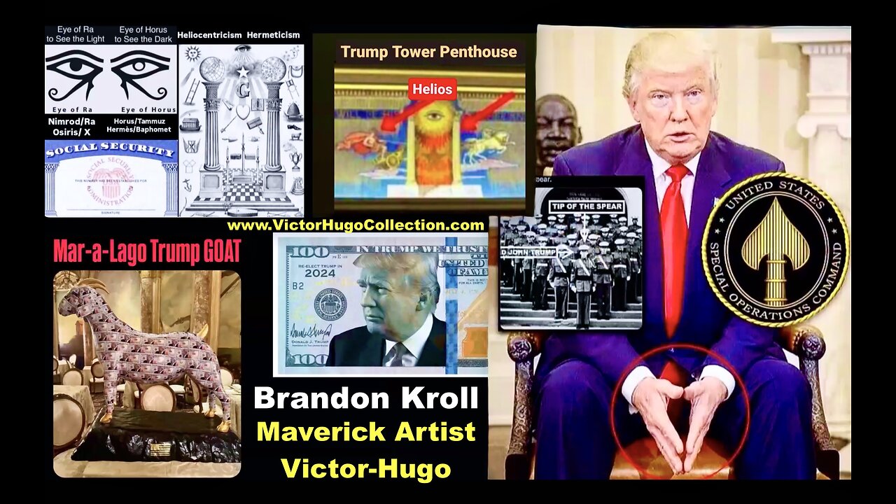 33 Brandon Kroll Victor Hugo Signs Symbols Jacobs Ladder Freemasons Black Hole Sun Trump 3rd Pillar