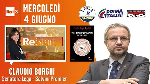 🔴 Interventi del Sen. Claudio Borghi ospite a "ReStart" (04/06/2025).