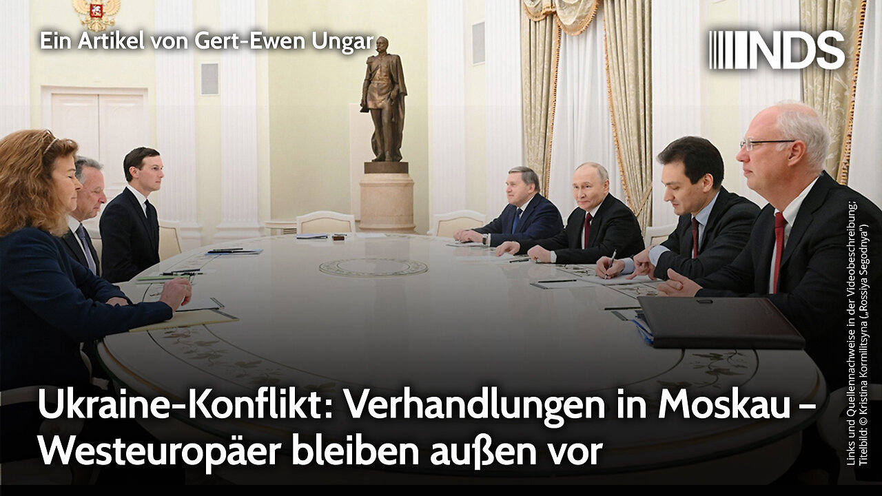Ukraine-Konflikt: Verhandlungen in Moskau – Westeuropäer bleiben außen vor | Gert-Ewen Ungar | NDS