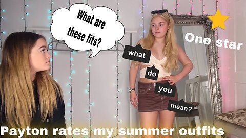 Brooke Marsden | Marsden it | beautybrooke | Payton rates my summer fits | twin sister rates 