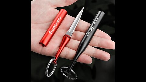 Portable 12cm Long Baseball Shaped Knife, with Stainless Steel Blade & Aluminum Alloy Handle