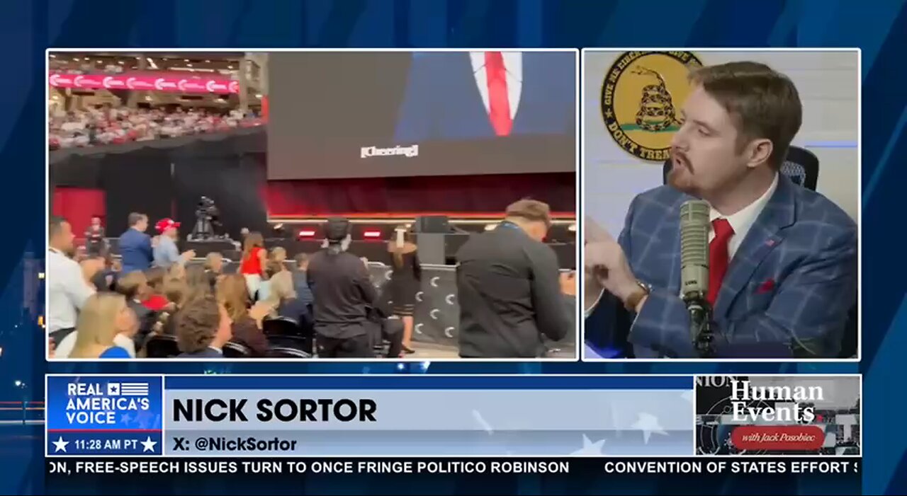 ELON MUSK STANDS FOR JACK POSOBIEC'S SPEECH