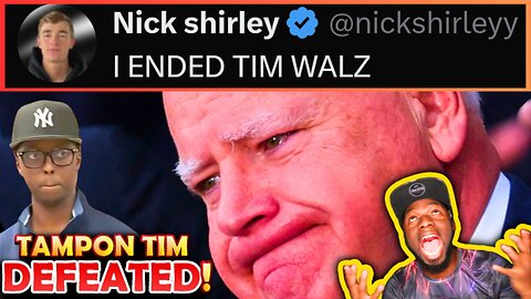 🚨Nick Shirley ROASTS Tampon Tim Walz After ENDING HIS CAREER!