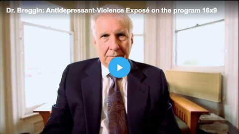 "Antidepressant Use Linked to Violence, Suicide, and Crime"
