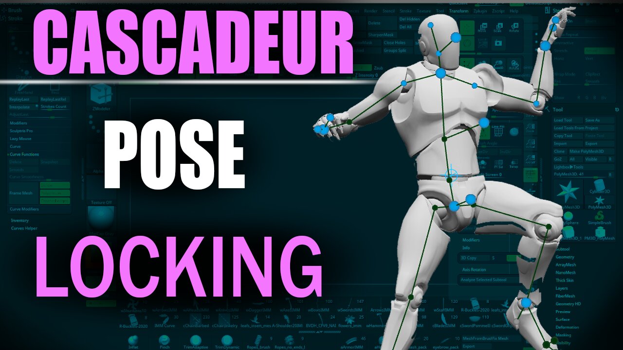 Cascadeur: Lock Pose To Timeline