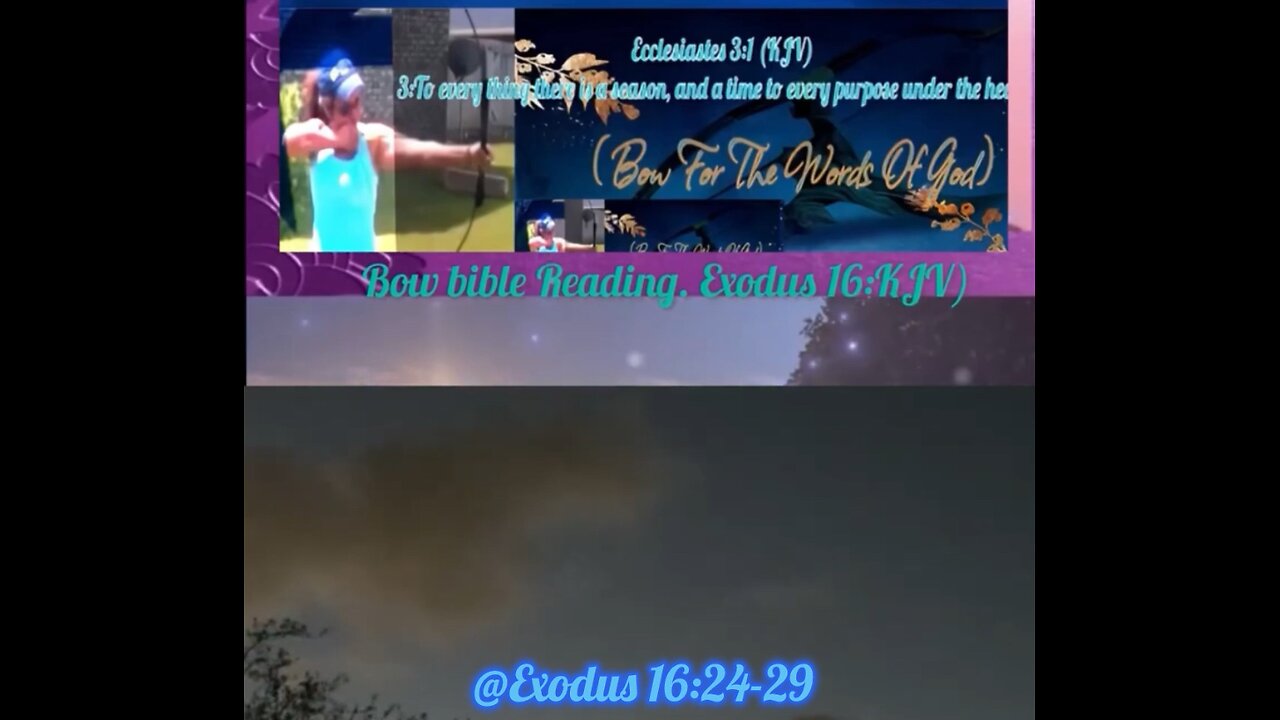 (Good morning let’s continue Bow.Bible study) In this time: We left off From: @Exodus 16:24-29