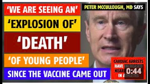 Cardiac arrests in athletes have increased nearly 10-fold since COVID vaccine, Peter McCullough, MD
