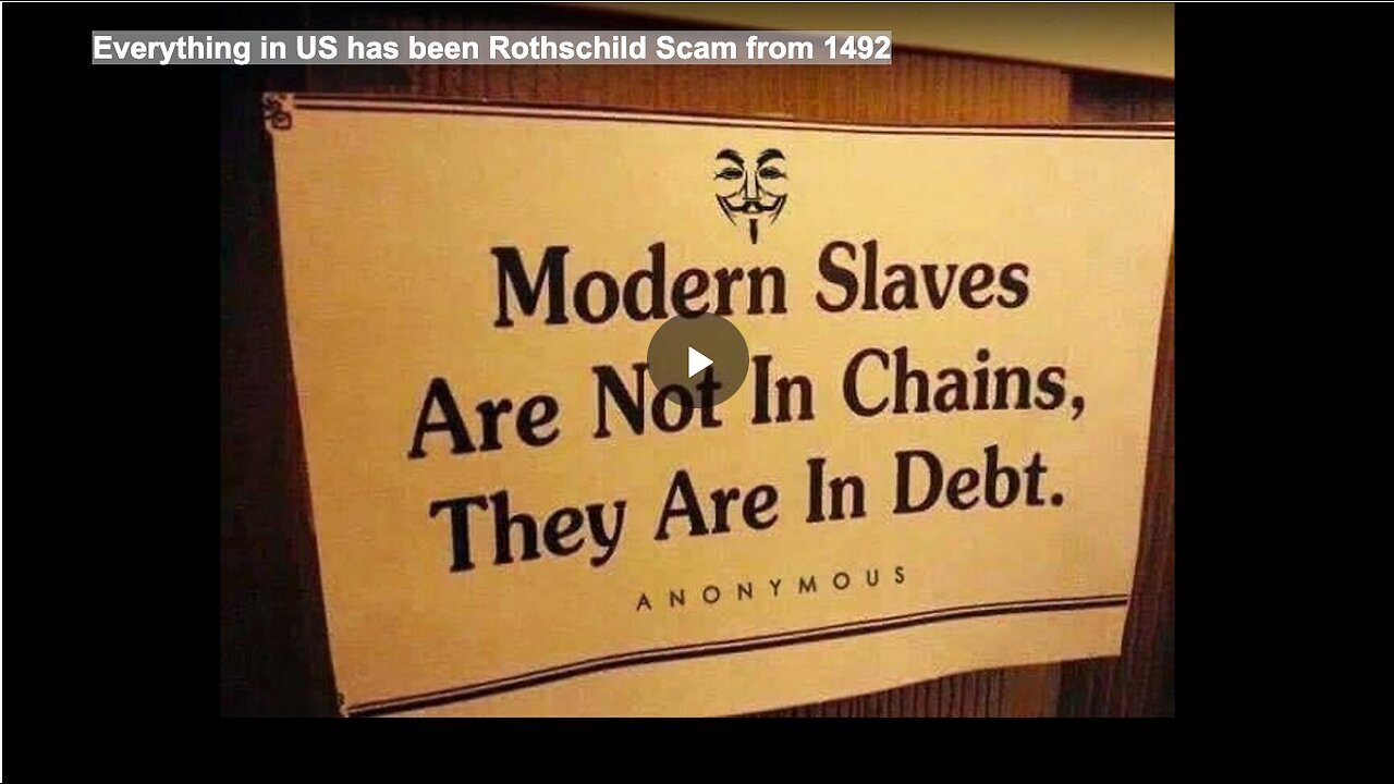 "Rothschild Scam: A Comprehensive History from 1492 to Present America"