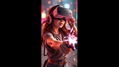 "Epic VR Gaming Action | Girl Takes on Virtual Reality Challenges!"