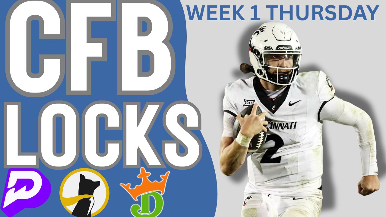CFB WEEK 1 THURSDAY - TOP PLAYER PROPS + TOP PARLAY