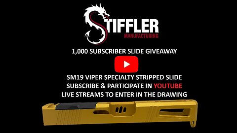 Stiffler Manufacturing Live - 1K Sub Giveaway