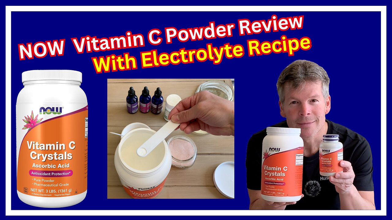 Now Vitamin C Crystals Review with Electrolyte Drink Recipe!