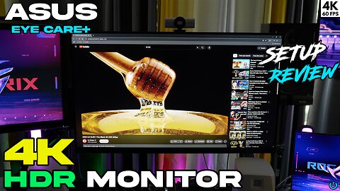 Great 4K HDR MONITOR That's Affordable 🔥 Asus Eye Care + 4K HDR10 16:9 REVIEW