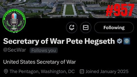 Secretary of War, Demons of Silicone Valley, UK Has Fallen