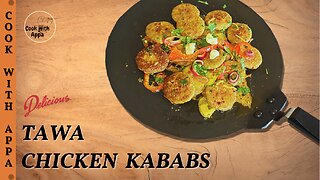 Tawa Chicken Kababs | Tawa Chicken Tikkis | Tawa Chicken Patties | Street Style Chicken Kabbas #hits