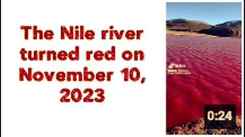 "Red Nile River Phenomenon, November 10, 2023"