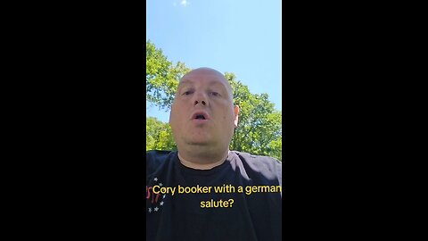Cory Booker with a nazi salute?