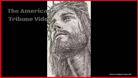 Artist Creates Image Of Jesus Christ By Writing His Name Over 14,000 Times