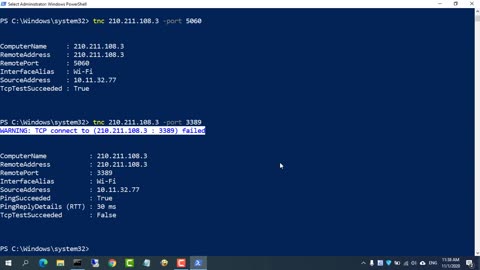 CMD Check Port Open with only 1 command NETVN