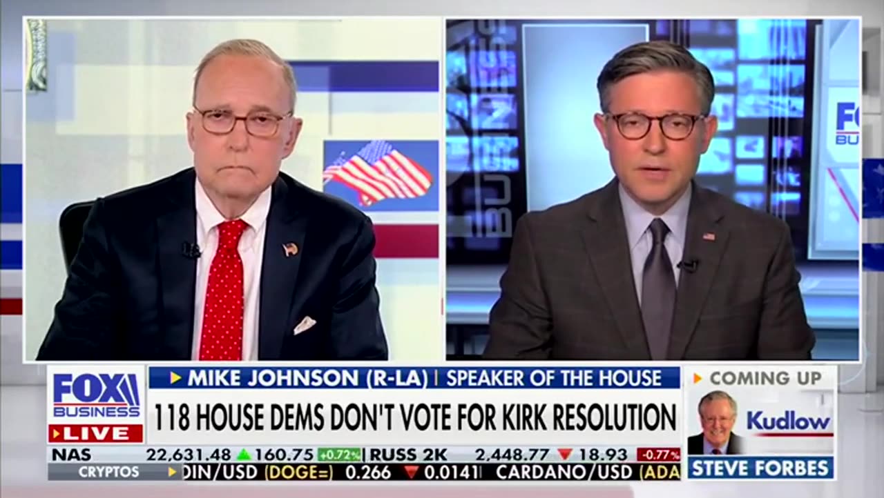 Mike Johnson Shares What Was In Resolution Honoring Charlie Kirk That Many Dems Refused To Support