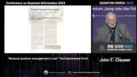 Leading physicist Dr. John F. Clauser, "I can confidently say there is no real climate crisis,