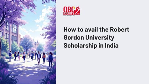 How to avail Robert Gordon University Scholarship in India