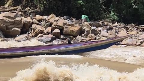 Bahau River Rapids Make for Difficult Passage