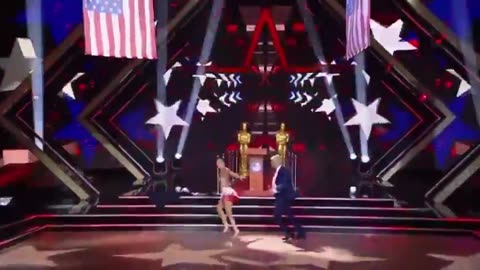 Pair Dessed as The Trump's on Dancing with the Stars