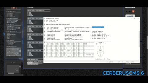 [2025-06-03] CerberusCMS - 6 - SVD - Application - Application Panels - Video File Part - 02 OF 04