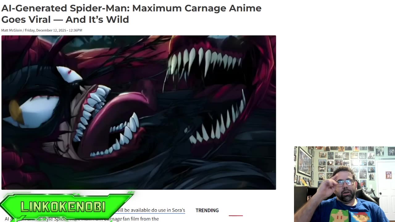 AI Artist Releases Anime Maximum Carnage Video