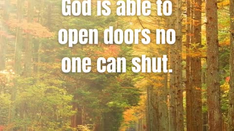 Trust in God's timing and plan