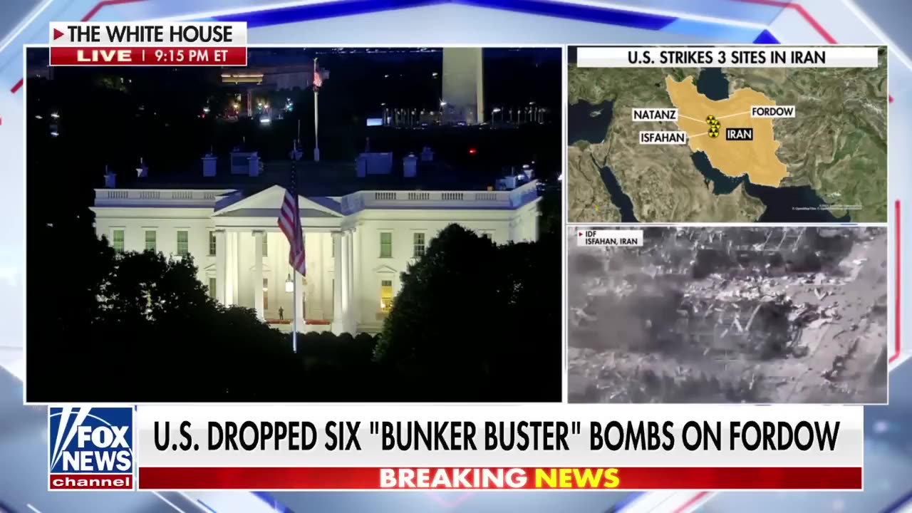 🚩 US drops 6 'bunker buster' bombs on Fordow