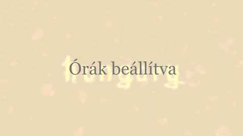 Hungary ¦ Órák beállítva (dalszöveges audió)