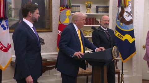 President Trump Participates in a Ceremonial Swearing In of Secretary of Commerce Howard Lutnick