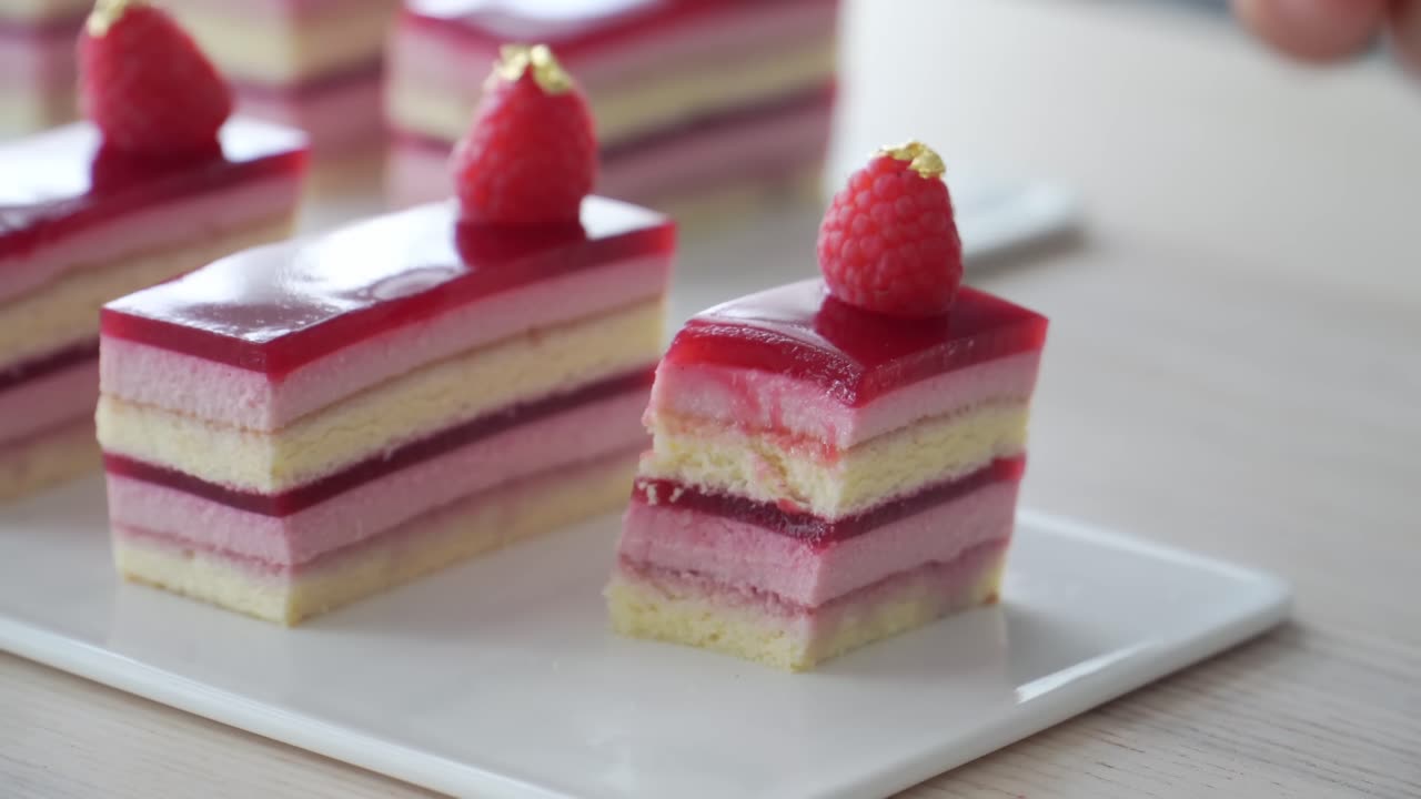 Raspberry Cheesecake / Cotton Sponge Cake / Raspberry Jelly