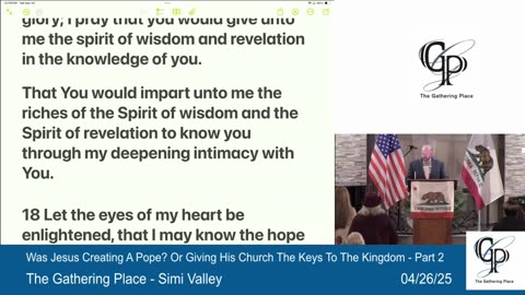 Was Jesus Creating A Pope Or Giving His Church The Keys To the Kingdom - Part 2