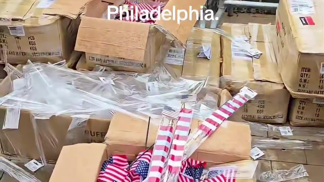 Boxes of American Flags are being placed at protests. we know theyre going to burn them