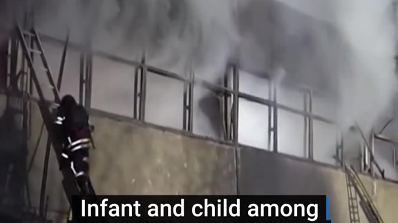 An infant, a child and six others were injured in a Russian drone attack on Kharkiv