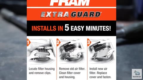 FRAM Extra Guard CA9997 Replacement Engine Air Filter for Select Subaru Models,