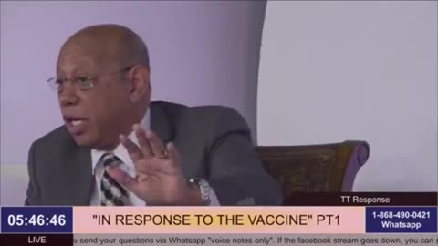 Vaccine Response News Conference in Trinidad and Tobago, Dr. Michael McDowell 2021