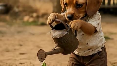 The poor puppy