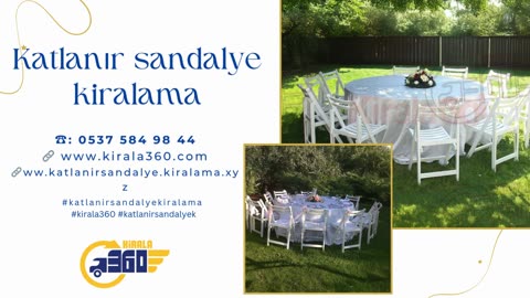 katlanir sandalye kiralama