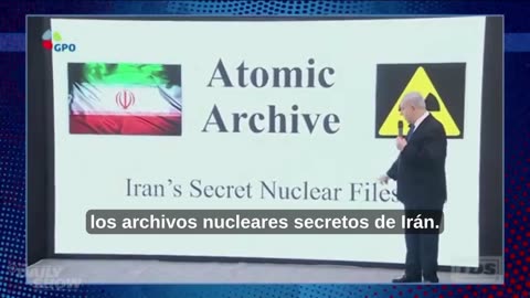 Netanyahu sobre el bulo armas nucleares de Iran desde el 2012