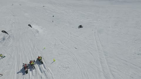 Snowcross Race Finish Line Fumble