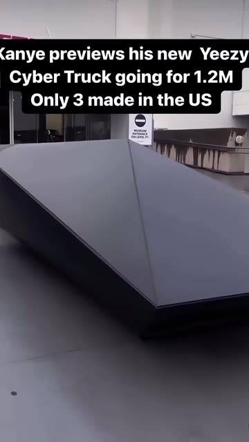 Kanye previews his new Yeezy Cyber Truck going for 1.2M PE Only 3 made in the U.S.